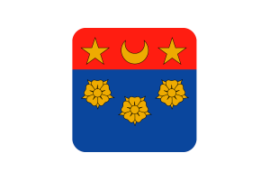 Longueuil Flag Square Rounded Shape flag