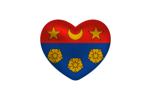 Love of Longueuil Heart Shape flag