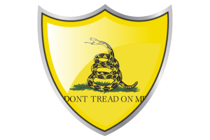 Shield with Flag of Gadsden flag