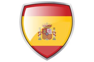 Spain Flag Couche Heraldic Shield flag