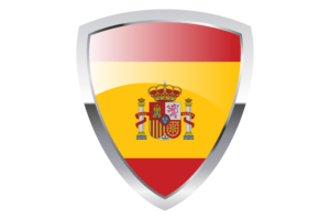 Spain Shield Flag flag
