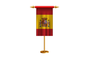Spain Ceremonial Flag Vector Free flag