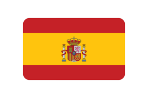 Spain Flag Triangle Rounded Shape flag