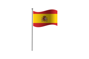 Waving Flag of Spain flag