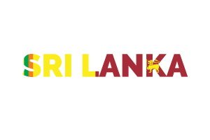 Sri Lanka Text Art flag