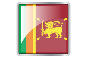 Sri Lanka Flag Square icon flag