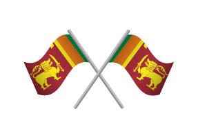 Sri Lanka Flag Emblem Vector Free flag