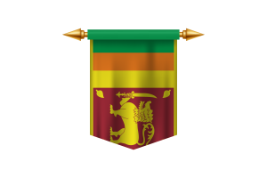 Emblem of the Democratic Socialist Republic of Sri Lanka flag