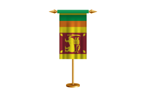 Sri Lanka Ceremonial Flag Vector Free flag