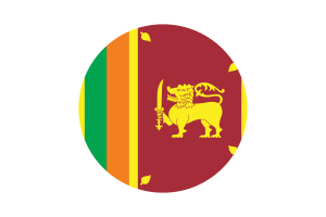 Sri Lanka Flag Circle Vector Free flag
