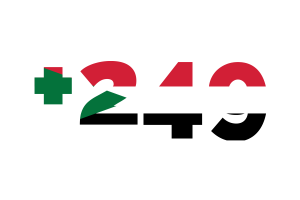 Sudan Calling Code flag
