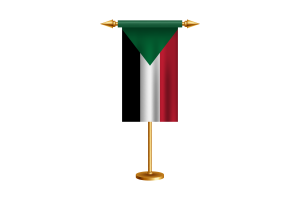 Sudan Ceremonial Flag Vector Free flag