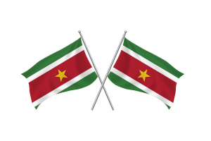 Suriname Waving Friendship Flag flag