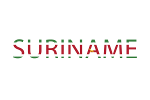 Suriname Text Art flag