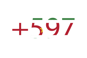 Suriname Calling Code flag