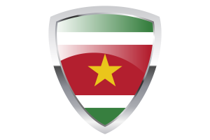 Suriname Shield Flag flag