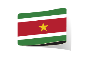 Suriname Flag Illustration Clipart flag