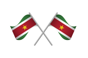 Suriname Flag Emblem Vector Free flag
