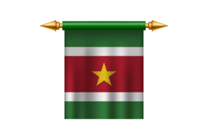 Suriname Royal Emblem flag