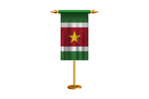 Suriname Ceremonial Flag Vector Free flag