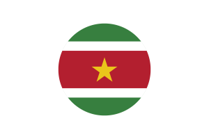 Suriname Flag Circle Vector Free flag