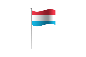 Waving Flag of Luxembourg flag