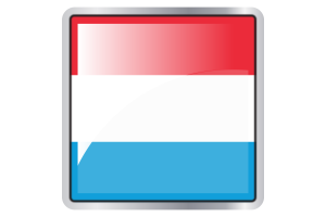 Luxembourg Flag Square icon flag