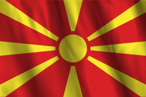 National Flag of North Macedonia flag