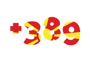 North Macedonia Calling Code flag