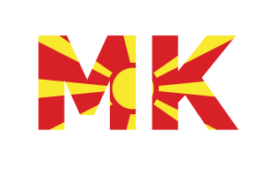 North Macedonia Country Code flag
