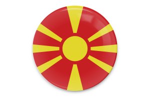North Macedonia Flag Vector Art flag