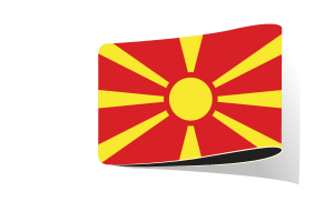 North Macedonia Flag Illustration Clipart flag