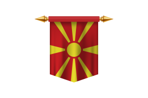 Emblem of the Republic of North Macedonia flag