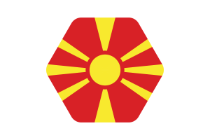 North Macedonia Flag Vector Illustration flag