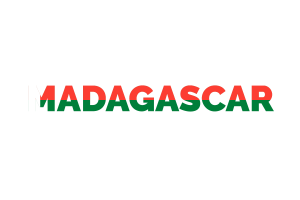 Madagascar Text Art flag