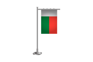3d Madagascar Standing Flag flag