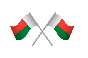 Madagascar Flag Emblem Vector Free flag