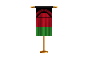Malawi Ceremonial Flag Vector Free flag
