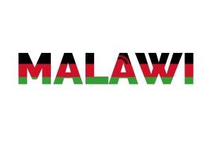 Malawi Text Art flag