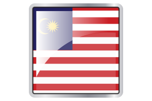 Malaysia Flag Square icon flag