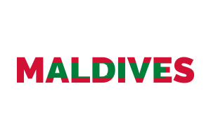 Maldives Text Art flag