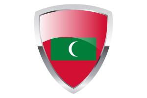 Maldives Shield Flag flag