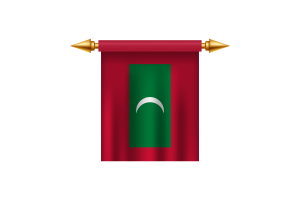 Maldives Royal Emblem flag