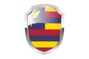 Hawaiian Kingdom Shield Logo flag