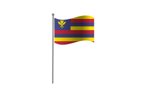 Waving Flag of Hawaiian Kingdom flag