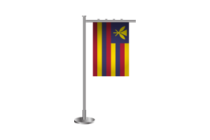 3d Hawaiian Kingdom Standing Flag flag