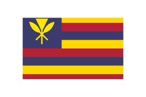 Hawaiian Kingdom Flag Vector Illustration flag