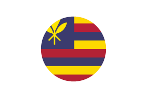 Hawaiian Kingdom Flag Circle Vector Free flag