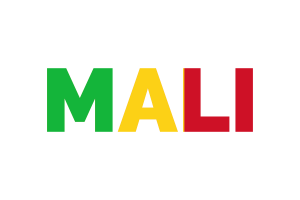 Mali Text Art flag