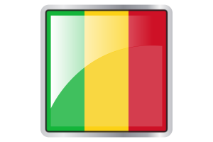 Mali Flag Square icon flag